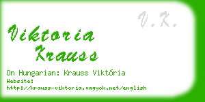 viktoria krauss business card